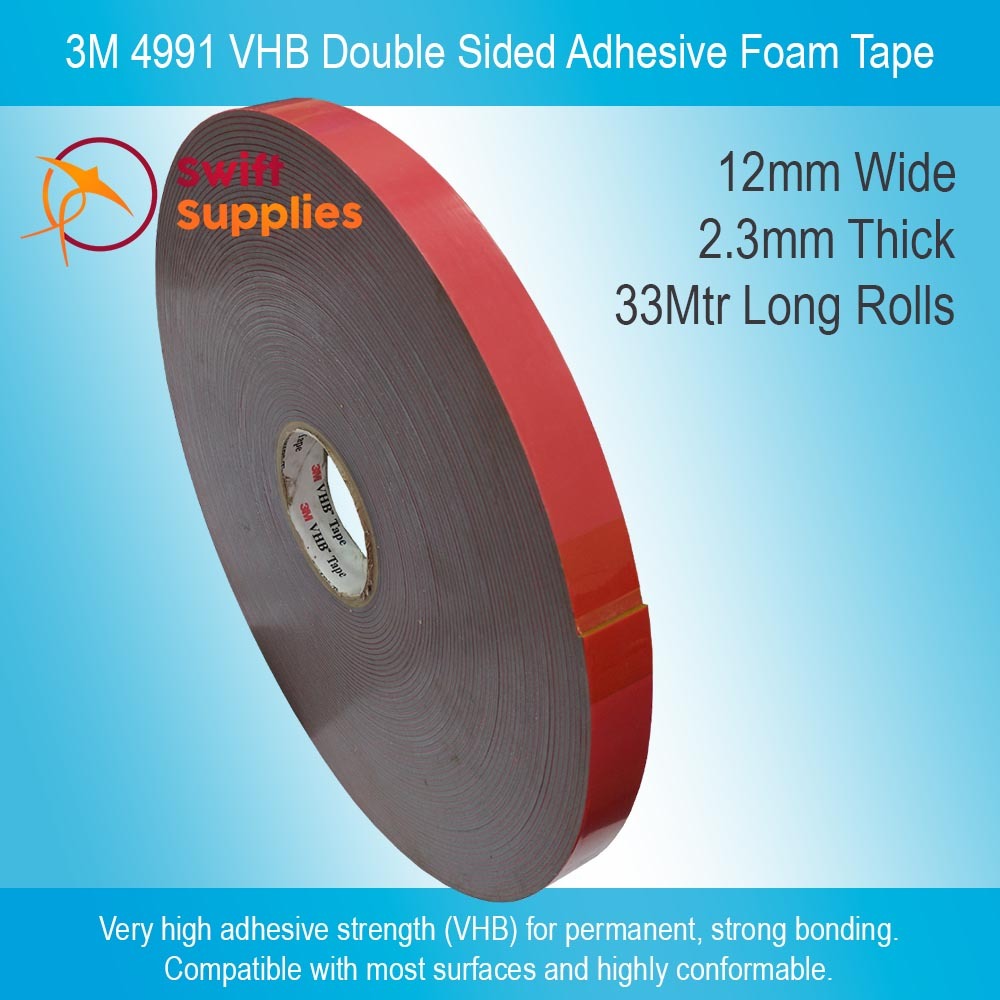 3M 4991 VHB Double Sided Adhesive Foam Tape