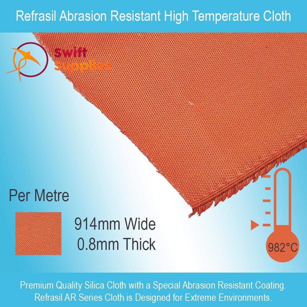 Refrasil Abrasion Resistant High Temperature Cloth