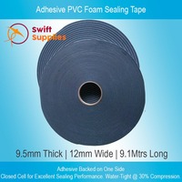 Adhesive PVC Foam Tape  9.5mm Thick x  12mm Wide x 9.1 Metres Long #3109