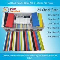 Thin Wall Heat Shrink Kit – 130 Pieces