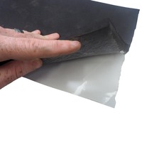 Neoprene Sponge Sheet (Black, Adhesive Backed) - 10mm Thick x  480mm x 480mm