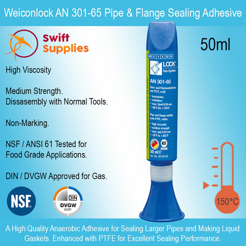 Weiconlock AN 301-65 Pipe & Flange Sealing Adhesive -  50ml Pen