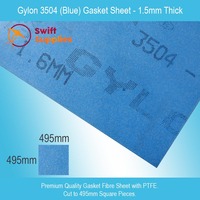Gylon Style 3504 Gasket Sheet (Blue Gylon) - 1.5mm Thick x  495mm x 495mm