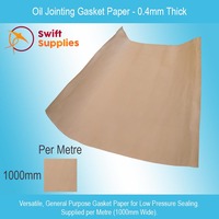 Oil Jointing Gasket Paper -  0.4mm Thick x 1000mm Wide (Per Metre)