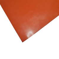 Silicone Rubber Sheet (Red, FDA)  0.8mm Thick x 1200mm (60 Duro, Per Metre)