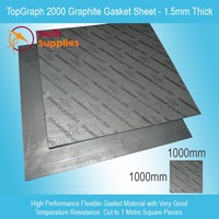 Topgraph 2000 Graphite Gasket Sheet - 1.5mm Thick x 1000mm Square