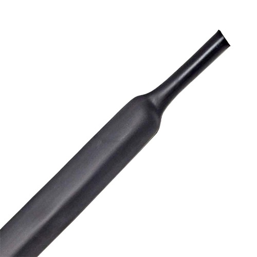 Dual Wall, Glue Lined Heat Shrink Tube Black - 6mm Dia x 1200mm Long (3:1 Shrink)