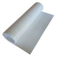 Silicone Rubber Sheet (White, FDA)  3mm Thick x 1200mm (60 Duro, Per Metre)