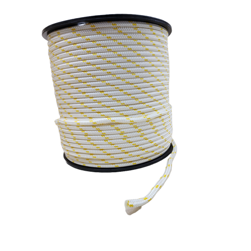 Double Braided Polyester Yacht Rope - Yellow Fleck